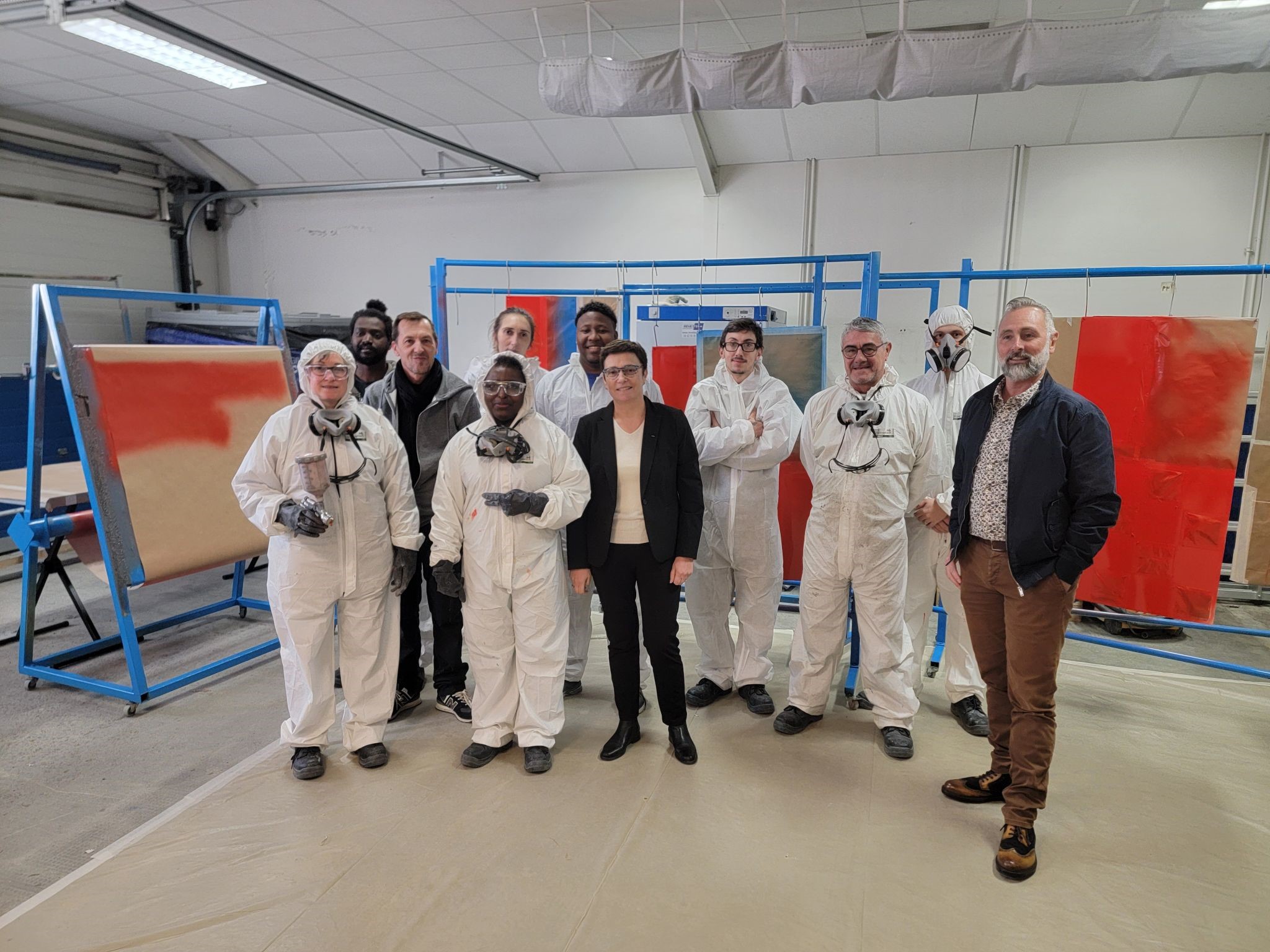 Visite de madame Desroses, Vice Présidente en charge de la Formation Professionnelle et de l’Apprentissage du Conseil Régional Nouvelle Aquitaine